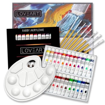 ZESTAW MALARSKI do malowania farbami akrylowymi - Loveart