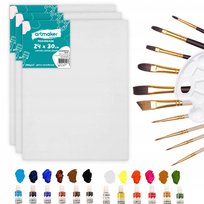 Zestaw Malarski Do Malowania Farby Płótno