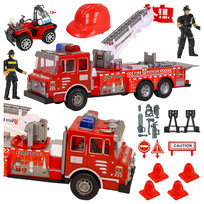 Zestaw Małego Strażaka AUTO STRAŻ POŻARNA Wóz Strażacki Quad Akcesoria KASK