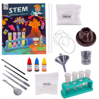 Zestaw Mały Chemik Edukacyjny 14 Eksperymentów Naukowych Wybuchowy Wulkan