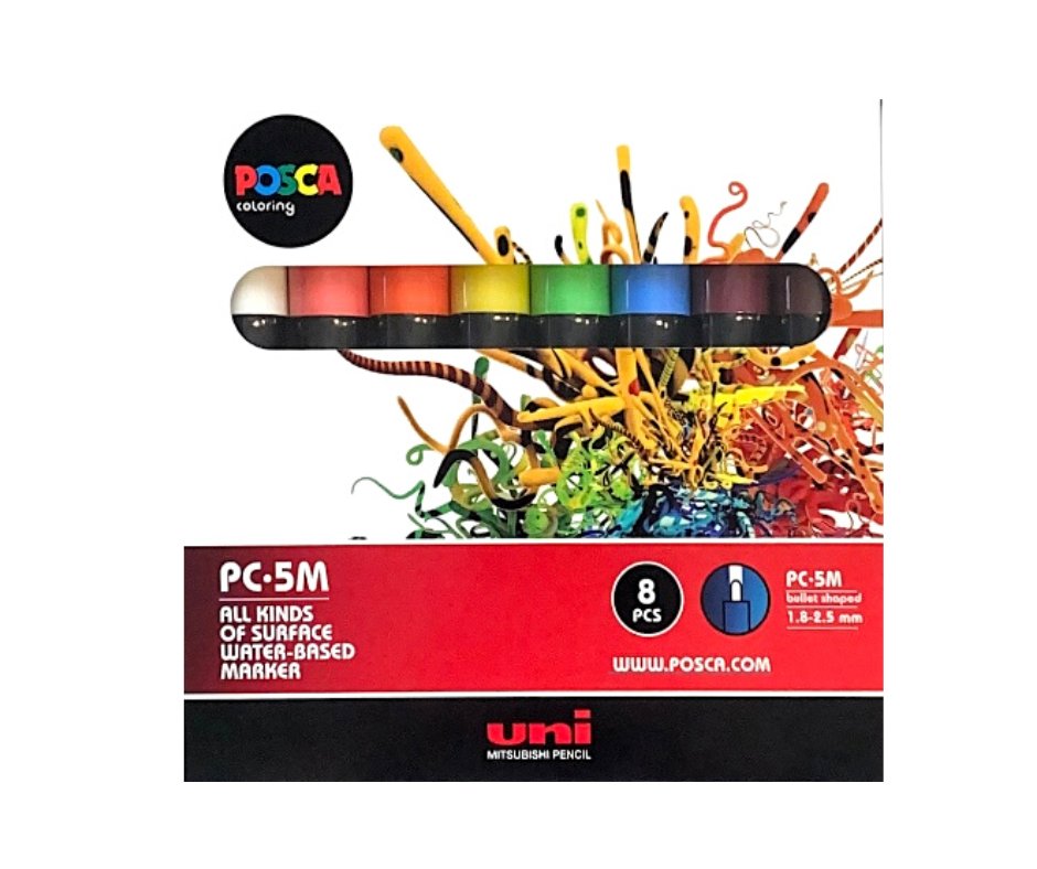 Zestaw Markerów Posca Pc-5M 8Szt. Uni - POSCA | Sklep EMPIK.COM