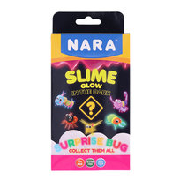 Zestaw masa żelowa NARA Slime świecący w ciemności + foremki + tacka Nara