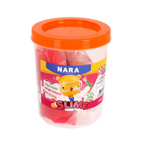 Zestaw masa żelowa sensoryczna Slime NARA w opakowaniu + koraliki + kleje Nara
