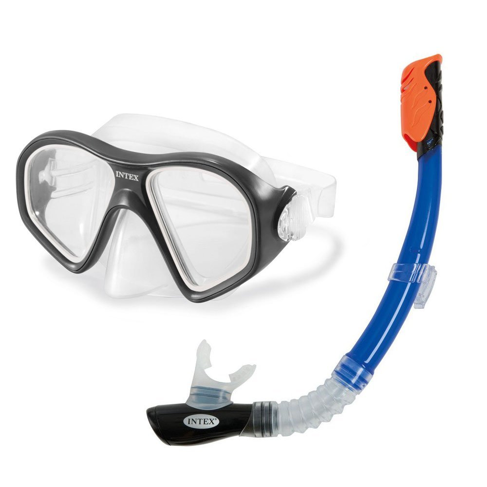 Фото - Маска для плавання Intex Zestaw maska do nurkowania Explorer Pro  55977 + Rurka  55924 