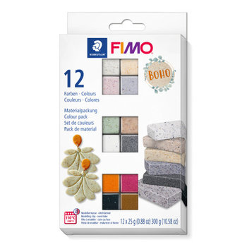 Zestaw masy termoutwardzalnej FIMO kolory Boho 12x25g Staedtler - STAEDTLER FIMO