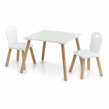 Zestaw mebelków dla dzieci Scandi, 2 krzesła + stolik,meble dla dzieci Zeller - Zeller