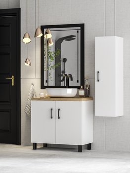 ZESTAW  MEBLI  LAZIENKOWYCH 50 szafka umywalka słupek w. (W3) + BLANCO - ADK Meble