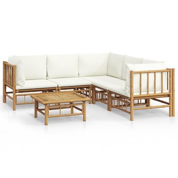 Zestaw mebli ogrodowych bambusowych - 2x sofa środ - Zakito