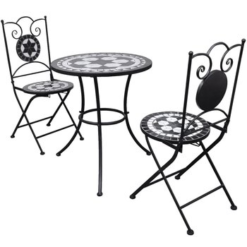 Zestaw mebli ogrodowych Mozaika, 1 stół + 2 krzesł - Zakito Europe