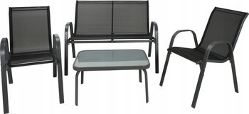 Zestaw mebli ogrodowych stolik + sofa + 2 fotele - Koopman