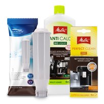 Zestaw MELITTA Aqualogis AL-TES46, Odkamieniacz AntiCalc 250ml, Tabletki Perfect Clean 4szt