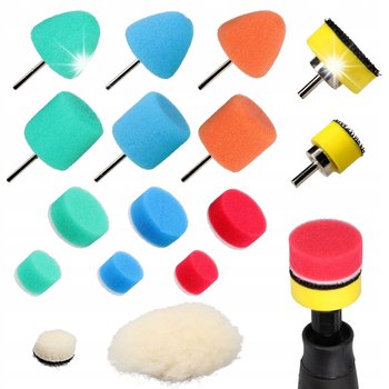 ZESTAW MINI KOŃCÓWEK GĄBEK POLERSKICH DO POLEROWANIA MINI SZLIFIERKA 16szt - Inny producent