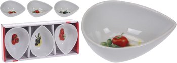 Zestaw miseczek na przystawki, 3 szt., porcelana - EH Excellent Houseware