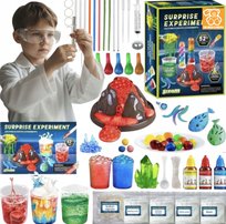 ZESTAW MLODEGO CHEMIKA EDUKACYJNY NAUKOWY WYBUCHOWY WULKAN 52 EKSPERYMENTY