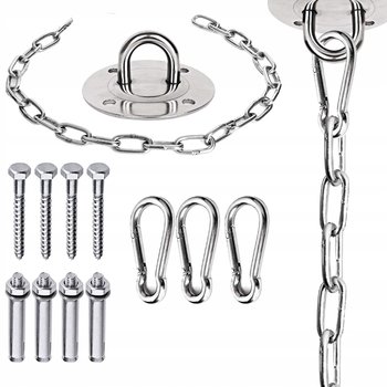 Zestaw Mocowanie Do Hamaka Huśtawki Łańcuch Stal - MTA Trading