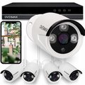 ZESTAW MONITORINGU 1080p Rejestrator FULL HD IP66 KAMERA IP ZEWNĘTRZNA x4 - Overmax