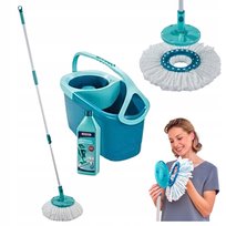 Zestaw mop obrotowy i wiadro LEIFHEIT Rotation DISC MOP ERGO +PŁYN DO PODŁÓG 1L Leifheit