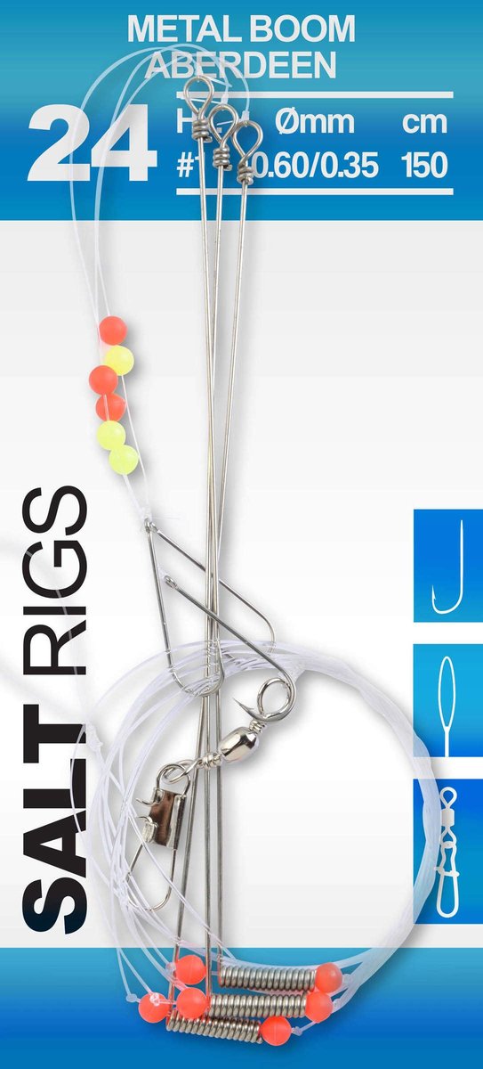 Spro Terminale Surfcasting 17 Salt Rig LR Polyball Violetto - 108 Cm Con Ganci 1/0 Per Pesca In Mare - 3