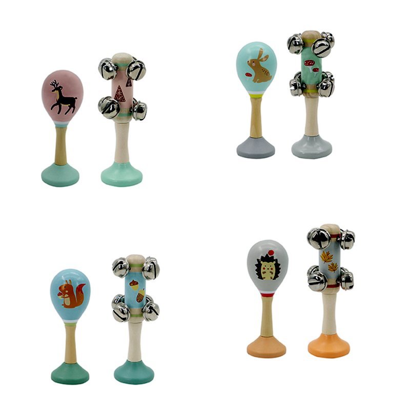 Zestaw muzyczny drewniany marakas i janczary ASKATO ASKATO Sklep