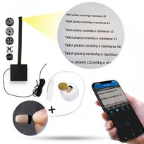 ZESTAW NA EGZAMIN MIKRO SŁUCHAWKA + KAMERA WIFI UKRYTA SZPIEGOWSKA MINI