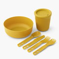 Zestaw naczyń turystycznych 6-częściowy dla jednej osoby Sea To Summit Passage Dinnerware Arrowwood Yellow - Sea To Summit