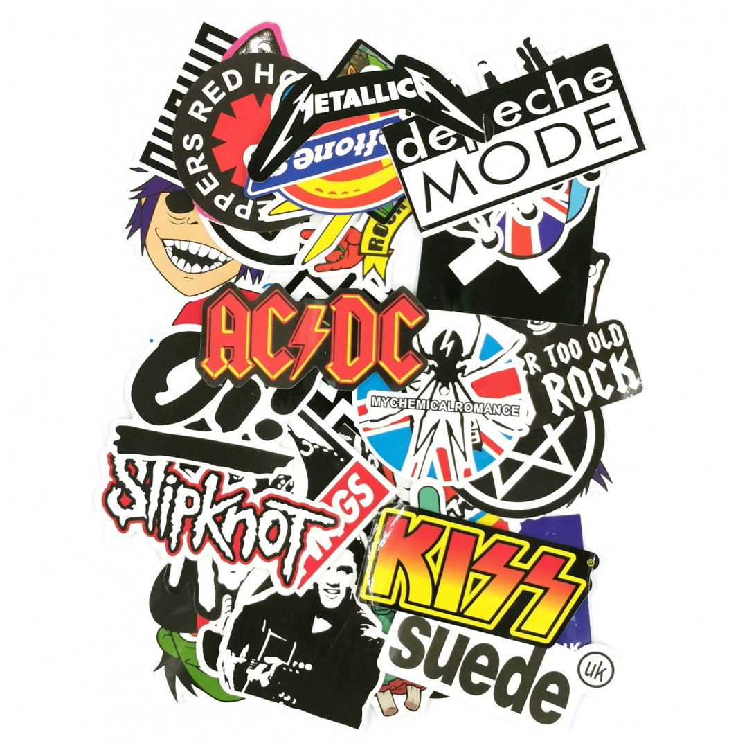 Sticker Bomb Koper Zestaw Naklejek Wlepki Sticker Bomb Rock Zespoły - Inna marka | Sklep ...