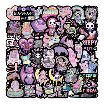 Zestaw Naklejek Wlepki StickerBomb Creepy Skull Czaszki Kawaii Anime N429 Inna marka
