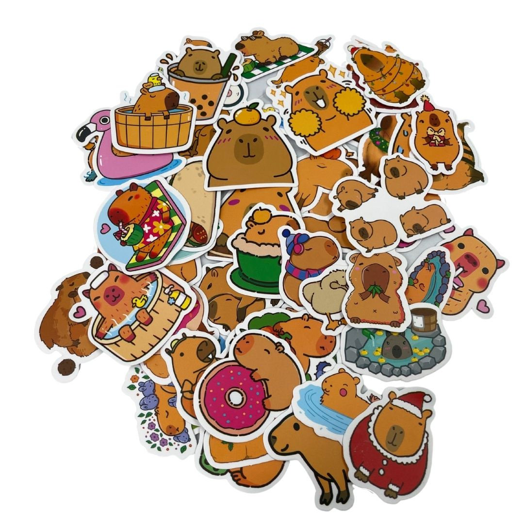 Zestaw Naklejek Wlepki StickerBomb Kapibara N329 - Inna marka | Sklep ...