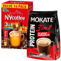 Zestaw Napój Kawowy Kawa Rozpuszczalna Mokate 3w1 NYcoffe 3w1 Instant Napój