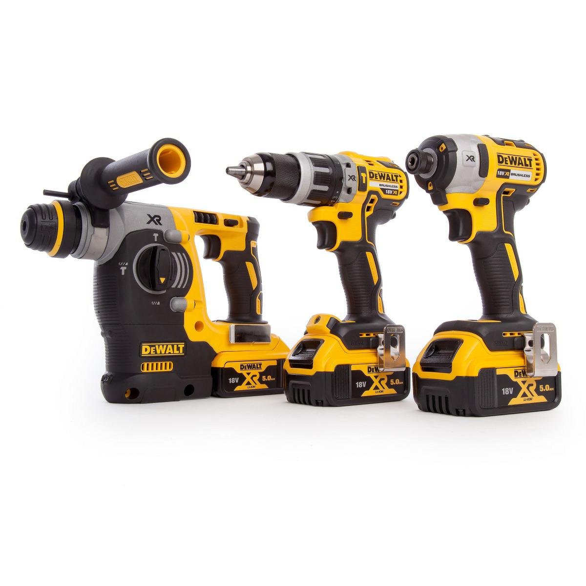 Zestaw narzędzi DEWALT Combo Tough System 18V DCD796 + DCF887 + DCH273 3x4,0Ah, 2xTSTAK II