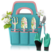 Zestaw Narzędzi Ogrodowych Ogrodniczych Do Ogrodu Łopatka Grabki Sekator Ogrodnicze Etui