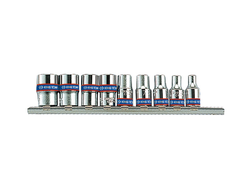 Zestaw nasadek KING TONY 2509MR, 1/4'', 6-kątne, 4-13 mm