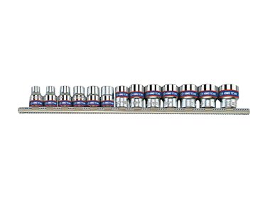 Zestaw nasadek KING TONY 3513MR, 3/8'', 6-kątne, 7-19 mm