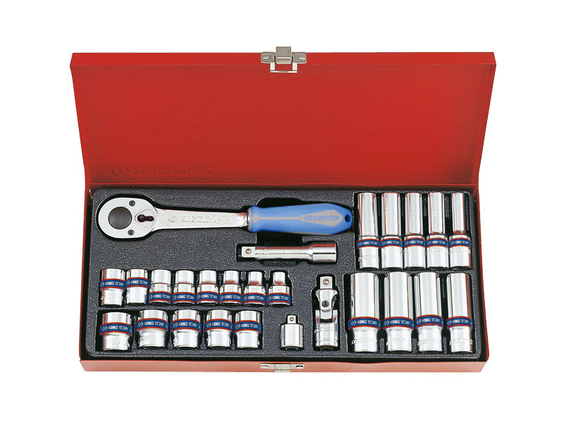 ZESTAW NASADEK KING TONY 3527MR, 3/8'', 6-kątne, 7-19 mm