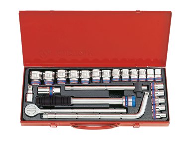 Zestaw nasadek KING TONY 4024MR, 1/2'', 12-kątne, 10-32 mm