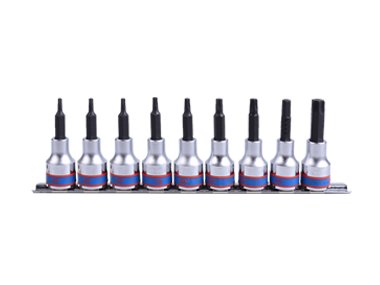 Zestaw nasadek KING TONY 4119PR10, 1/2'', TORX T20-T60