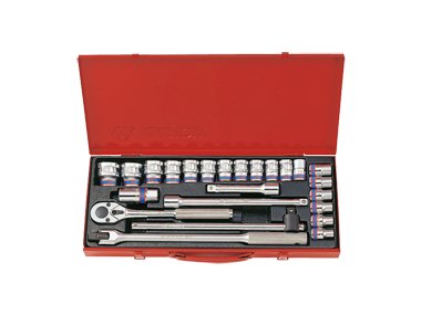 Zestaw nasadek KING TONY 4526MR, 1/2'', 6-kątne, 10-32 mm
