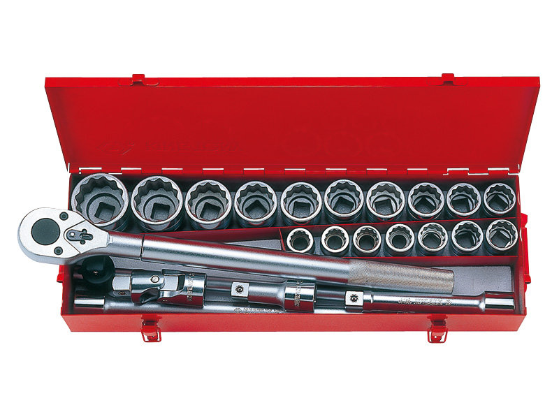 Zestaw nasadek KING TONY 6023MR, 3/4'', 12-kątne, 21-50 mm
