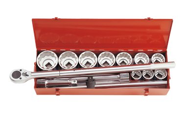 Zestaw nasadek KING TONY 8015MR, 1'', 12-kątne, 36-80 mm