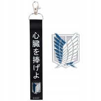 Zestaw naszywka na rzep brelok dla chłopców na plecak Attack on Titan Kite KITE