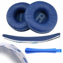 Zestaw Nauszniki + Pałąk Gąbki Pady Do Jbl T600 E35 500Bt T450 Niebieskie DXS