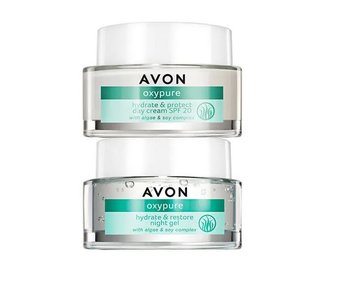 ZESTAW NAWILŻAJĄCY 2 SZT. KREM + ŻEL AVON OXYPURE - AVON