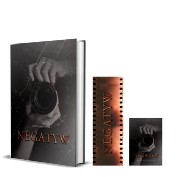 ZESTAW: Negatyw Tom 1 książka, zakładka, magnes - Baranowska Marcelina