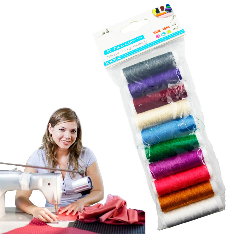 Zestaw Do Szycia Dla 10 Latki ZESTAW NICI DO SZYCIA 10 SZTUK MIX KOLOR 50M - decortrend | Sklep EMPIK.COM