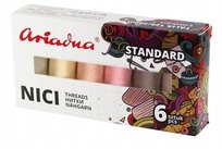 Zestaw nici do szycia Ariadna Talia 120 Cieliste - POLSKA PRODUKCJA Ariadna