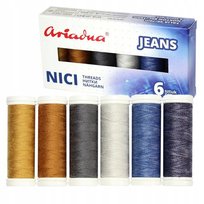 ZESTAW NICI DO SZYCIA JEANSU ARIADNA + PUDEŁKO - POLSKA PRODUKCJA Ariadna