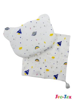 Zestaw niemowlęcy z poduszką MIŚ muślin kosmiczna przygoda/Fro-Tex - Inna marka