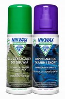 Zestaw Nikwax 2x125ml do czyszczenia i impregnacji obuwia z tkanin i skóry NIKWAX