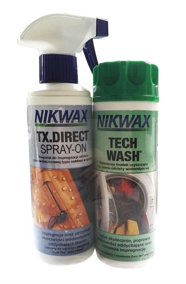 Nikwax Tech Wash / TX Care Kit. Direct Spray-On 2*300ml - Sklep