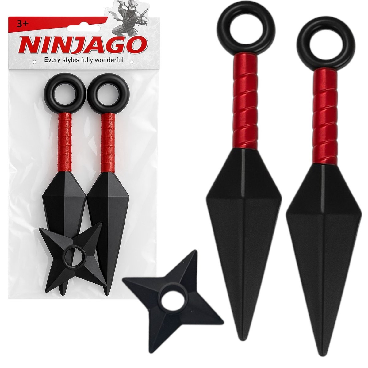 Zestaw Ninja z Kunai i Shurikenem - del-sol | Przyjęcia i okazje w ...